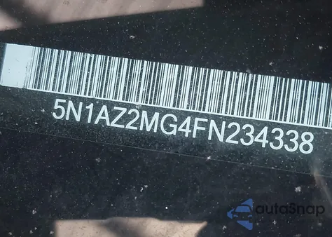 2015 Nissan Murano S z USA, uszkodzony, nr VIN 5N1AZ2MG4FN234338